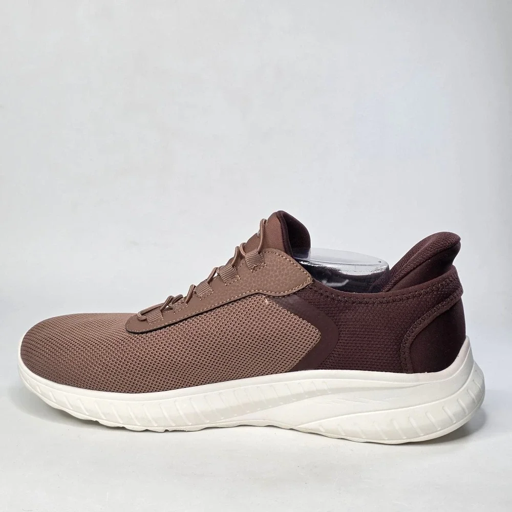 Skechers BOBS Sport Squad Chaos Sneakers Men's 11 Chocolate Brown Slip-Ins Shoes